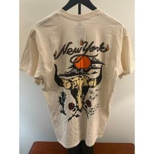 SZ L - Cream New York Western Style Civil LA Shirt